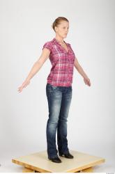 Whole Body Woman Casual Slim Studio photo references